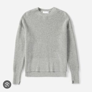 Everlane 100% Cashmere Waffle Square Crew Sweater